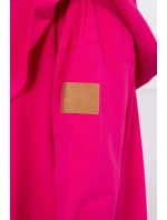 Dlhá pláštenka s kapucňou fuchsiová