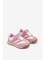 Dziecięce Sneakersy Buty Sportowe Na Rzep Różowe Viona