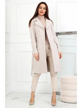 Dámsky kabát Malika beige- Merce