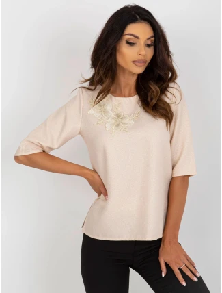 Dámska blúzka LK BZ 506609.77 Beige - FPrice Dámska blúzka LK BZ 506609.77 Beige - FPrice
