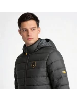 Geographical Norway Pánska bunda AMIGOMAP LONG HOOD DB DGREY MEN 233 DARK GREY (WZ5086H/GN-GRIS FONCÉ)
