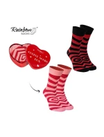 Skarpety COUPLE BOX 2 Pary Pudełko Serce Rainbow Socks