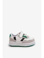 Klasyczne Dziecięce Buty Sportowe Biało-Zielone Marlin