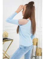 Sveter Eliza Tulle MCY02679 Baby Blue - Vittoria Ventini