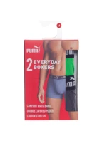 Pánske boxerky Puma 2-Pack Green Grey Comfortable Cotton Pánske boxerky Puma 2-Pack Green Grey Comfortable Cotton