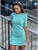 TW SK 2092 šaty.83P biela zelená