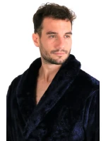 pánsky župan Jack extra 2120 oversized Tmavo modrá