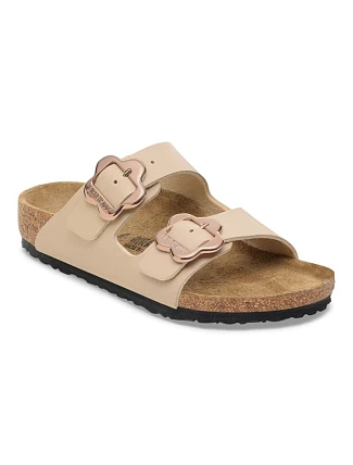 Birkenstock ARIZONA FLOWER BUCKLE KIDS 1030439 SANDCASTLE žabky (štandardná šírka) Birkenstock ARIZONA FLOWER BUCKLE KIDS 1030439 SANDCASTLE žabky (štandardná šírka)
