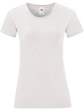 Fruit of the Loom Lady-Fit Iconic 150 T Dámske tričko 16.1432 biele Fruit of the Loom Lady-Fit Iconic 150 T Dámske tričko 16.1432 biele