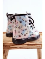 Dziecięce Botki Brokatowe We Wzory Wielokolorowe Reggie