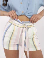 Šortky RO SN 2514.34P biela a modrá Šortky RO SN 2514.34P biela a modrá