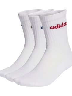 Adidas Linear Crew Cushioned Socks 3 páry biele KD1716