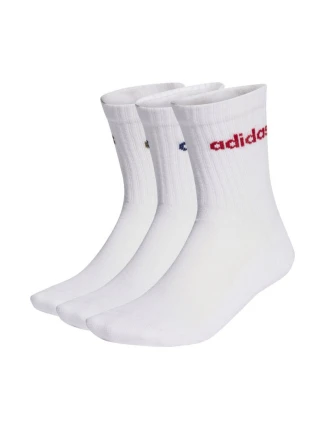 Adidas Linear Crew Cushioned Socks 3 páry biele KD1716