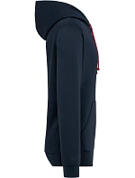 Kariban K 4013 Unisex mikina s kapucňou 20.K013 tmavomodrá/červená tartanová