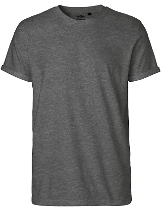 Neutral O 60012 Pánske bio tričko s vyhrnutými rukávmi 77.6012 dark heather Neutral O 60012 Pánske bio tričko s vyhrnutými rukávmi 77.6012 dark heather