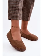 Dámske barefoot balerínky z prírodného semišu, hnedé, Mirelia Dámske barefoot balerínky z prírodného semišu, hnedé, Mirelia