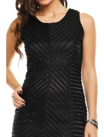 Dámske značkové šaty moderné AIKHA krátke čierne - Čierna - Aikha