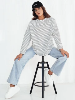 Dámska nadrozmerná mikina PEILLE white FashionStreet RY2364