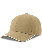 Atlantis Headwear Pilot Piping Sandwich-S – 6-panelová ťažká sendvičová čiapka 33.0274 khaki Atlantis Headwear Pilot Piping Sandwich-S – 6-panelová ťažká sendvičová čiapka 33.0274 khaki