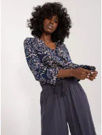 Nohavice D73761M62237E navy blue