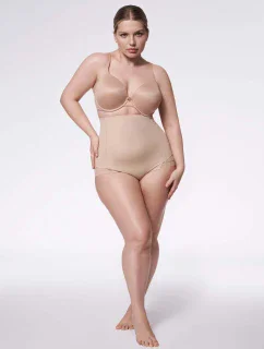 Figs 141 Sieťované nohavičky s vysokým pásom Prírodné - Julimex