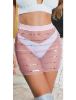 Sexy Koucla Mesh Mini Skirt with glitter / Cover-Up