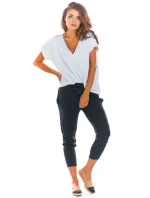 Dámske 3/4 nohavice A306 Čierna - Awama