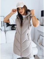 Dámska prešívaná vesta ZIPIS béžová FashionStreet TY3216