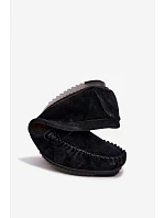 Dámske ploché mokasíny z prírodného semišu LR61-7029 Black Dámske ploché mokasíny z prírodného semišu LR61-7029 Black