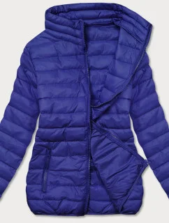 Tmavomodrá ľahká prešívaná dámska bunda (58M23037-215)