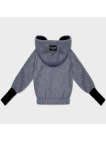 Tmavomodrá pruhovaná krátka bunda S'West s rebrovaným lemom (B8540-26) Tmavomodrá pruhovaná krátka bunda S'West s rebrovaným lemom (B8540-26)