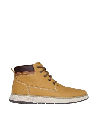 Buty męskie Skechers Garlan Deno beżowe 205235 WTN Buty męskie Skechers Garlan Deno beżowe 205235 WTN