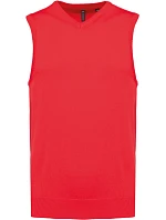 Kariban K 969 Pánska sveterová vesta s výstrihom do V 20.K969 červená Kariban K 969 Pánska sveterová vesta s výstrihom do V 20.K969 červená
