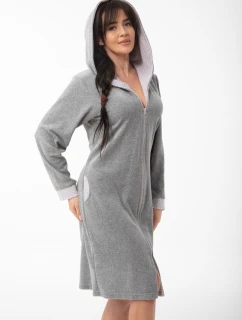 Dámsky župan FR-373 Béžová s ecru - DOROTA