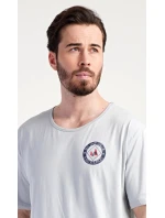 Pánska nočná košeľa s krátkym rukávom Sea