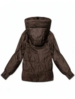 Dámska bunda s manžetami Goodlookin v čokoládovej farbe (B8591/B6102-14) Dámska bunda s manžetami Goodlookin v čokoládovej farbe (B8591/B6102-14)