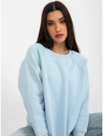 Dámska mikina EM BL 711 1.03X svetlo modrá - FPrice