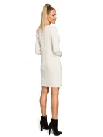 Dámske pletené šaty M713 slonovinová kosť - Moe