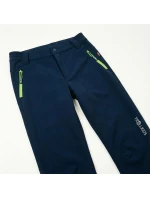 Trollkids Detské softshellové nohavice Fjell navy blue (117-100)
