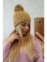 Fleecová čiapka Fiona K275 horčicová+sivá Fleecová čiapka Fiona K275 horčicová+sivá