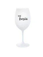 PANÍ BOŽSKÁ - bílá  sklenice na víno 350 ml