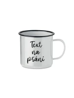 TEXT NA PŘÁNÍ - bílý plecháček 300 ml