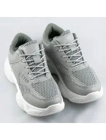 Šedé dámske športové topánky (170)