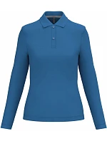 Kariban K 244 Dámske polo tričko s dlhým rukávom z piké 20.K244 svetlo kráľovská modrá Kariban K 244 Dámske polo tričko s dlhým rukávom z piké 20.K244 svetlo kráľovská modrá