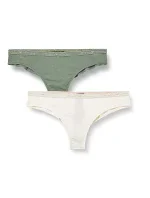 Dámske brazílske nohavičky 2 pack 163337 1A223 - 75910 - zelená/biela - Emporio Armani Dámske brazílske nohavičky 2 pack 163337 1A223 - 75910 - zelená/biela - Emporio Armani