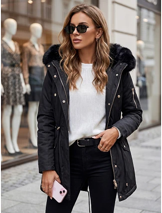 Dámska zimná bunda GODDESS black FashionStreet TY3867