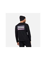 Pánske tričko ROSSIGNOL Long Sleeve Tee, čierne Pánske tričko ROSSIGNOL Long Sleeve Tee, čierne