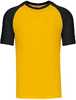 Kariban K 330 Baseballové tričko 20.K330 žlté/čierne Kariban K 330 Baseballové tričko 20.K330 žlté/čierne