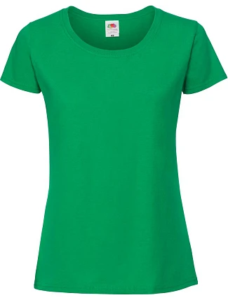 Fruit of the Loom Lady-Fit Iconic 195 T Dámske tričko z hrubej bavlny 16.1424 kelly green Fruit of the Loom Lady-Fit Iconic 195 T Dámske tričko z hrubej bavlny 16.1424 kelly green