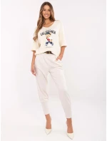 Nohavice DHJ SP 20316.16 light beige